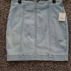 Skirts - Never Worn - Free People Modern Femme in Light Blue & Grey - Size 6